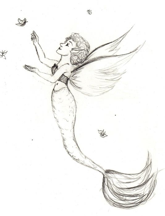 Flying Mermaid by Mary Katherine